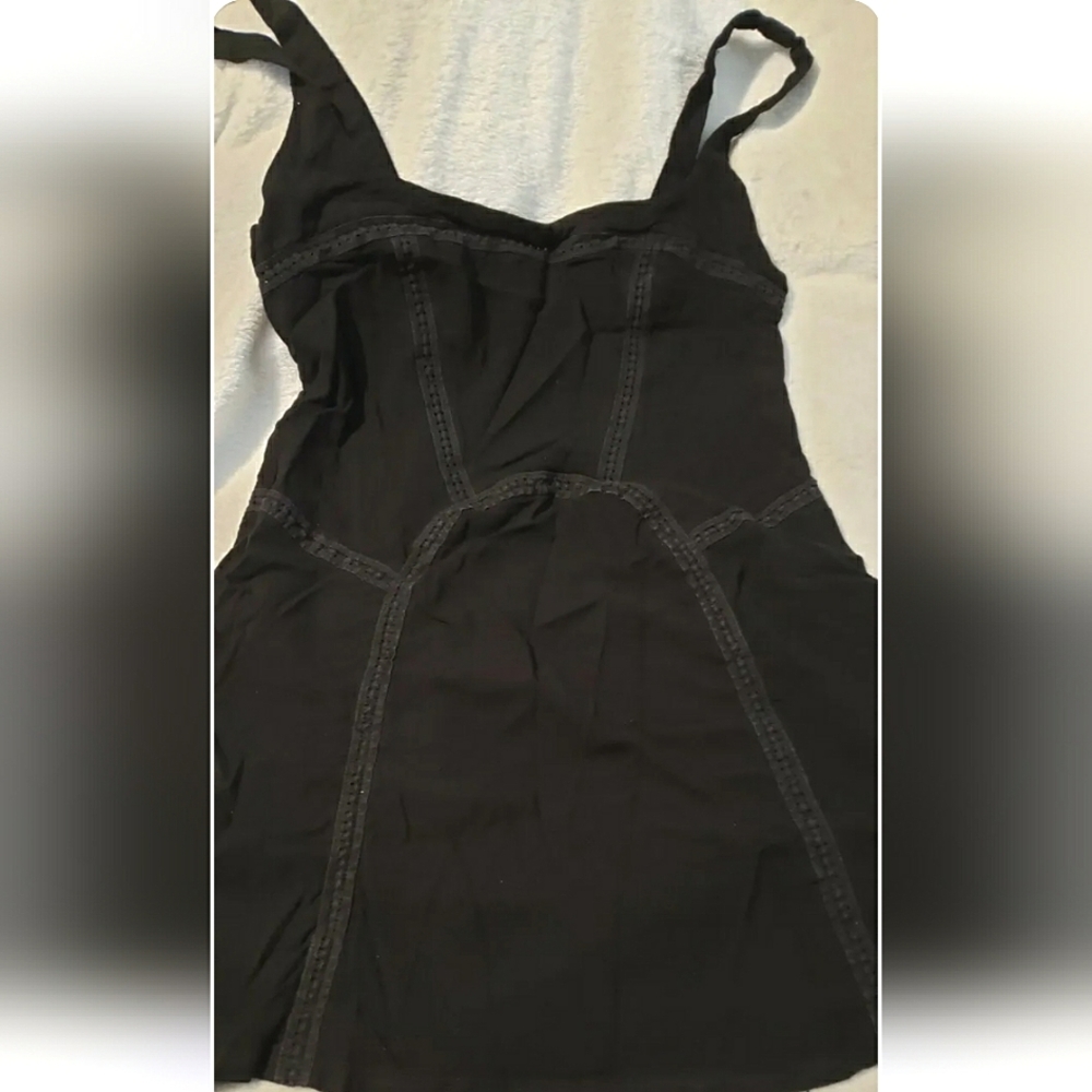 Free People Womens Beyond Me Fit & Flare Dress Black Sz Medium